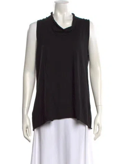 Pre-owned Labo.art Wool Cowl Neck Top In Black