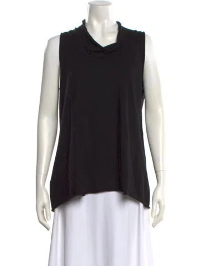 Pre-owned Labo.art Wool Cowl Neck Top In Black