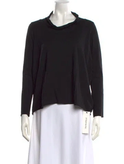 Pre-owned Labo.art Wool Cowl Neck Top W/ Tags In Black