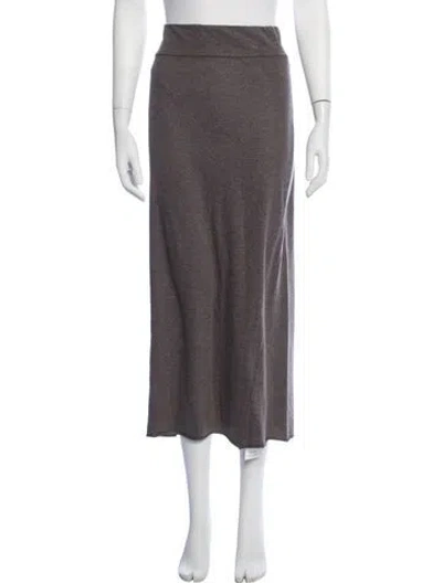Pre-owned Labo.art Wool Long Skirt In Grey