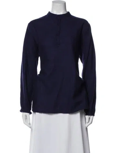 Pre-owned Labo.art Wool Long Sleeve Top In Blue