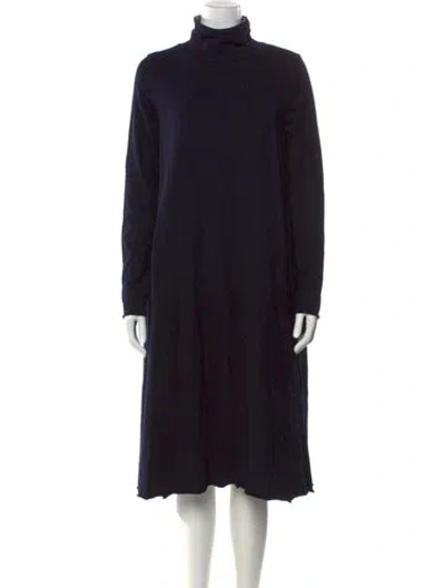 Pre-owned Labo.art Wool Midi Length Dress In Blue