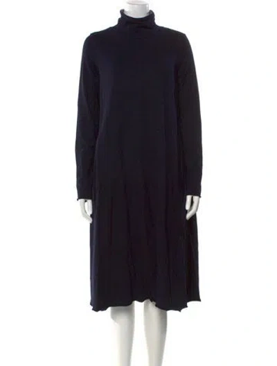 Pre-owned Labo.art Wool Midi Length Dress In Blue