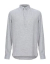 Laboratori Italiani Man Shirt Grey Size L Linen In Grey
