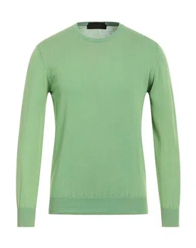 Laboratori Italiani Man Sweater Acid Green Size Xl Cotton