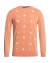 Laboratori Italiani Man Sweater Orange Size L Cotton