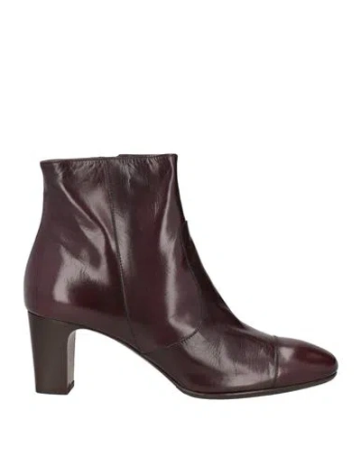 Laboratorigarbo Woman Ankle Boots Deep Purple Size 5.5 Soft Leather