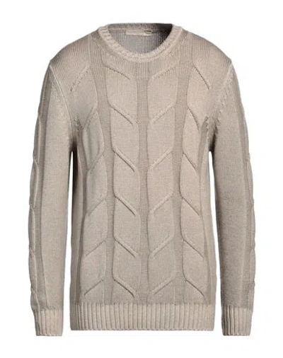 Laboratorio 38 Man Sweater Beige Size 46 Merino Wool