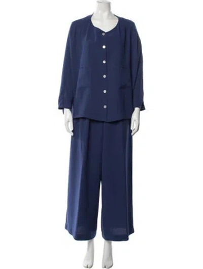 Pre-owned Laboratorio Capri Pant Set In Blue