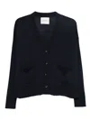 Laboratorio Capri Pocketed Buttoned Cardigan In Blue