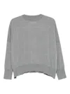 Laboratorio Capri Ribbed Sweater In Gray