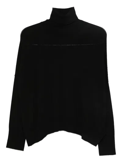 Laboratorio Capri Roll-neck Knitted Sweater In Multi