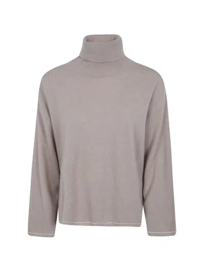 Laboratorio Capri Roll-neck Cashmere Sweater In Neutral