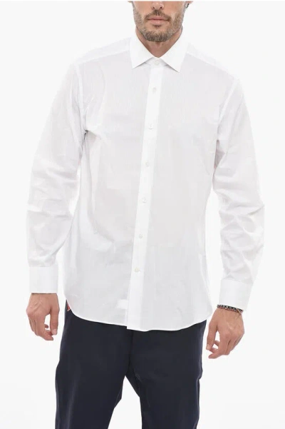 Laboratorio Del Carmine Spread Collar Striped Shirt In White