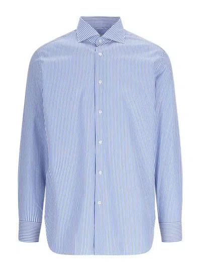 Laboratorio Del Carmine Striped Shirt In Blue