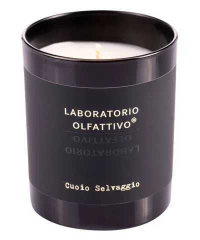 Laboratorio Olfattivo Cuoio Selvaggio Scented Candle 180 G In Black