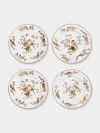 Laboratorio Paravicini Pappagallini Ceramic Dinner Plates (set Of 4)  Abask Gift Set
