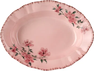 Laboratorio Paravicini Pink Veranda Pesco Rosa Risottiera Serving Plate