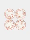 Laboratorio Paravicini Rocaille Ceramic Dessert Plates (set Of 4)  Abask Gift Set