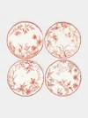 Laboratorio Paravicini Rocaille Ceramic Dinner Plates (set Of 4)  Abask Gift Set