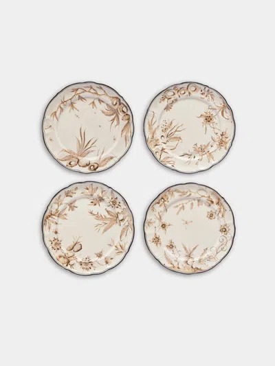 Laboratorio Paravicini Set Of 4 Rocaille Ceramic Salad / Dessert Plates