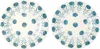 Laboratorio Paravicini Ssense Exclusive White Daisy Dinner Plate Set In Daisy Blue/brown