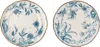 Laboratorio Paravicini White Rocaille Blue 01 Dinner Plate Set In Rocaille Blue 01
