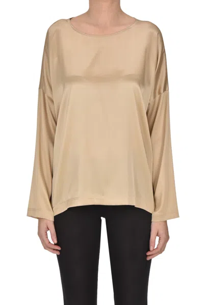 Laboratorio Silk Blouse In Brown