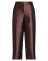 Laboratorio Woman Pants Chocolate Brown Size 8 Polyester