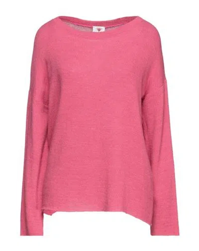 Laboratorio Woman Sweater Fuchsia Size 4 Wool, Viscose In Pink