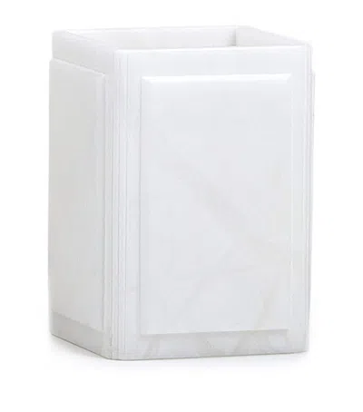 Labrazel Alabaster Claudia Brush Holder In White