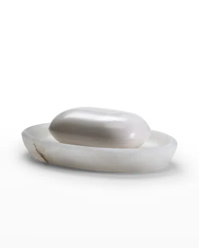 Labrazel Alisa Alabaster Soap Dish In White
