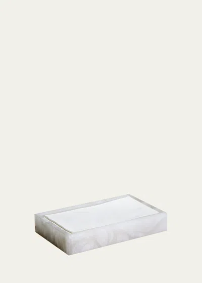 Labrazel Alisa Alabaster Towel Tray, White
