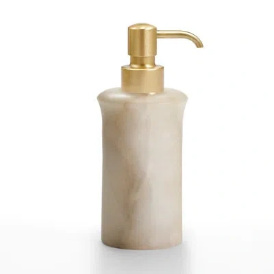 Labrazel Alisa Soap Dispenser In Creamy,brushed Brass