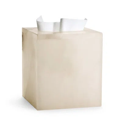 Labrazel Alisa Tissue Box Cover In Ivory
