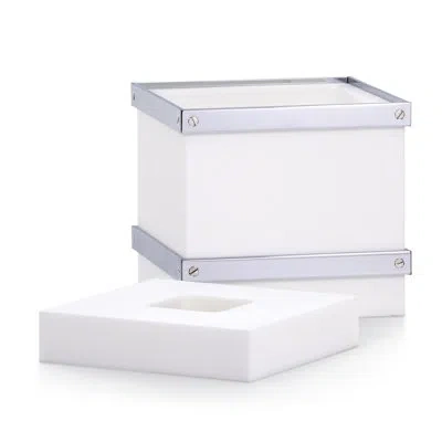 Labrazel Allegato Chrome Tissue Cover In White