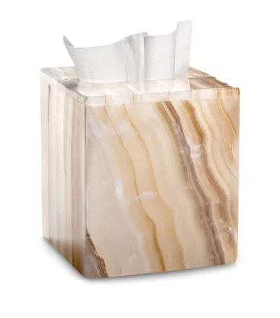 Labrazel Ambarino Onyx Tissue Box Cover In Neutral