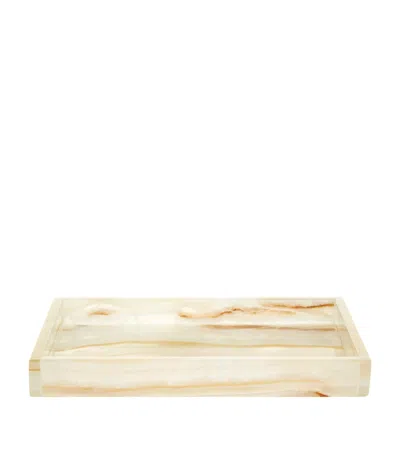 Labrazel Ambarino Onyx Tray In Ivory