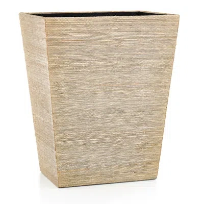 Labrazel Araba Raffia Waste Basket In Neutral