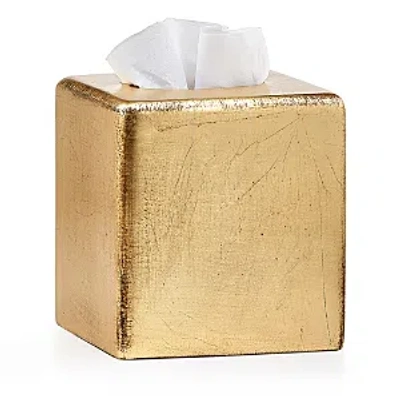 Labrazel Ava Gold Tone Tissue Cover In Gold Leaf