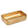 Labrazel Ava Gold Tone Towel Tray In Gold Leaf