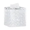 Labrazel Basketweave Tissue Cover In White