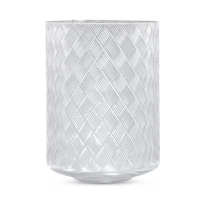Labrazel Basketweave Waste Basket In Transparent