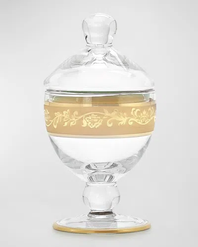 Labrazel Bellino Glass Canister In Gold