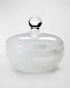 Labrazel Bianca Canister In White Swirl