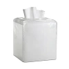 Labrazel Bianca Tissue Box Cover In White Swirl
