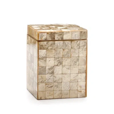 Labrazel Capiz Bathroom Storage Container In Neutral
