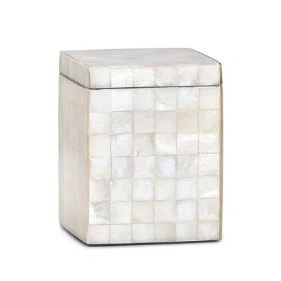 Labrazel Capiz Blanc Canister In Gray
