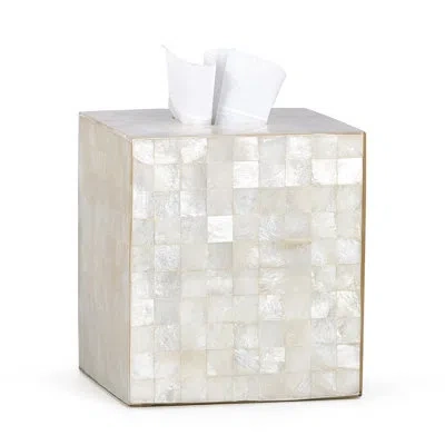 Labrazel Capiz Blanc Tissue Cover In Neutral