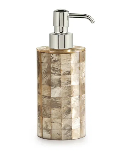Labrazel Capiz Champagne Pump Dispenser In Champagne/chrome